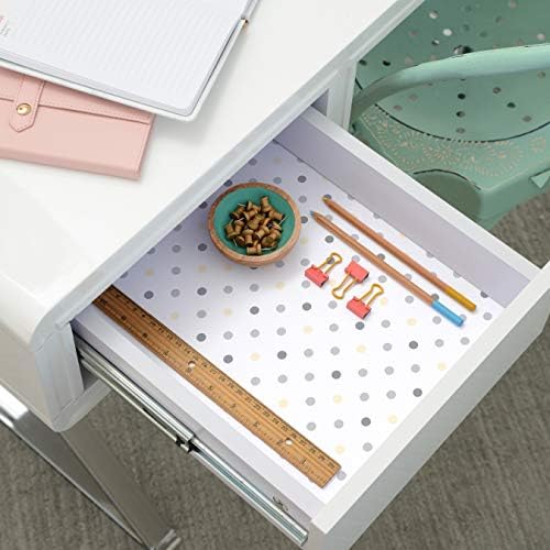 Con-Tact Brand Creative Covering, Self-Adhesive Shelf Liner, Multi-Purpose Vinyl Roll, Easy to Use and Apply, 18'' x 16', Dottie Gray - Image 4