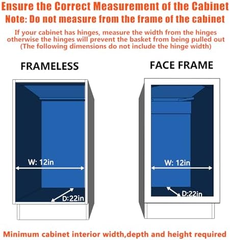 LOVMOR Pull Out Cabinet Organizer and Storage 11½" W x 21½" D, Slide Out Shelves for Kitchen Cabinets - Image 4