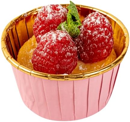 Restaurantware Cupcake Liners 50 Pack of 3.5 oz Foil Paper Baking Cups Oven-Safe Muffin Liners Disposable Greaseproof Ramekins Heavy-Duty for Appetizers and Cheesecakes - Image 2