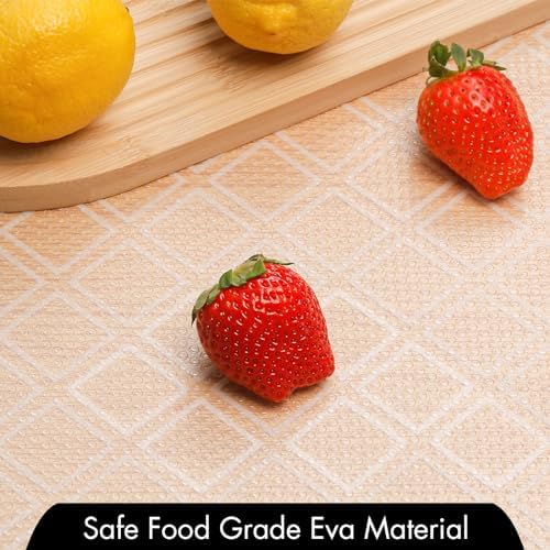 Shelf Liners for Kitchen Cabinets – Non Adhesive Drawer and Cabinet Liner, Waterproof and Oil-Proof Kitchen Cupboard Shelf Paper EVA Material Fridge Liner for Refrigerator – Modern Pattern - Image 6