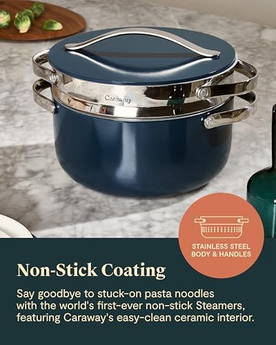 Caraway Steamer, Stainless Steel Steamer with Handles - Image 5