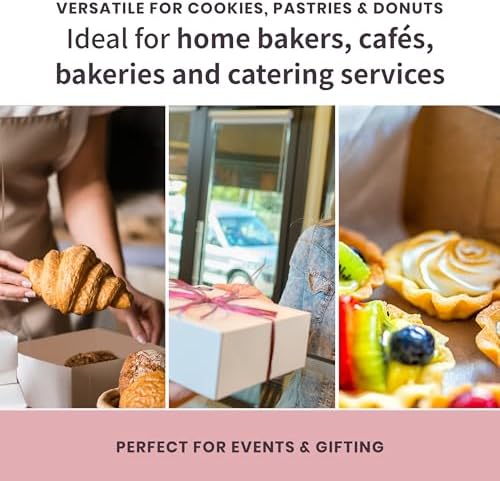 FC Meyer Bakery Boxes - Reversible Classic 10” Layer Cake Box, Versatile Reversible Paperboard – Choose White Or Kraft Side, Ideal for Small Bakery Cafes, Made In USA, Size 10 x 10 x 5 (Pack of 50) - Image 4
