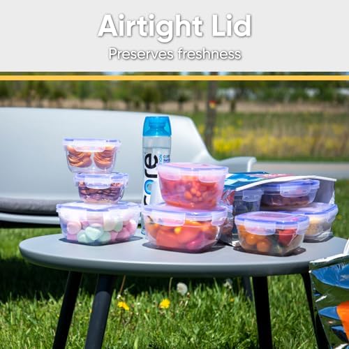 Superio Plastic Food Storage Container Set, BPA Free, Sealed Containers with Airtight Lids for Pnatry, Cupboard, and Fridge- Microwave and Dishwasher Safe (10) (3_Pack) - Image 4
