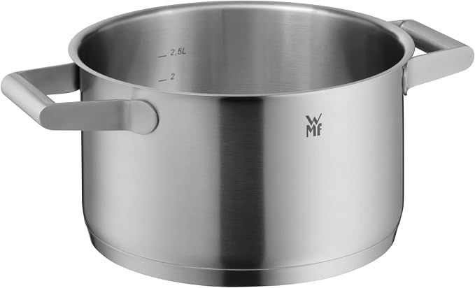 WMF Comfort Line Advantage Saucepan Set - 5-Piece Induction Cooking Pot With Glass Lid, Cromargan Matte Stainless Steel, Scale, Stackable, Uncoated - Image 10