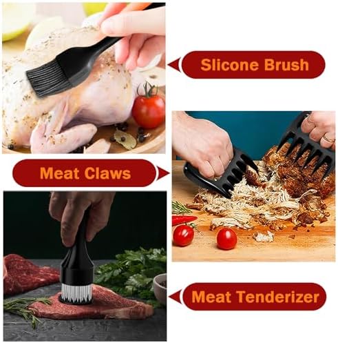 P&P CHEF Roasting Pan,8 PCS, 14 Inch Stainless Steel Turkey Roaster Pan Set - Image 6
