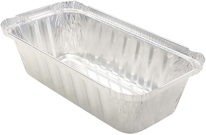 KitchenDance Disposable Aluminum Closable Loaf Pans with Lids - 2 Pounds Aluminum Foil Pans for Cakes, Cobblers - Baking Pans Perfect for Baking, Storing, Preparing Food - 1850 (Silver, 125) - Image 3