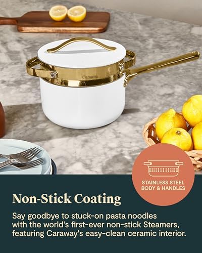Caraway Steamer, Stainless Steel Steamer with Handles - Image 5