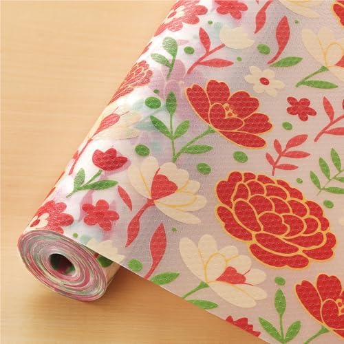 Cooyes Shelf Liner – Premium Non-Adhesive Cabinet & Drawer Liner for Kitchen – Waterproof Shelf Paper with Modern Pattern – Durable EVA Cabinet Mat – Easy to Cut （11.8" W x 120" L） by Cooyes
