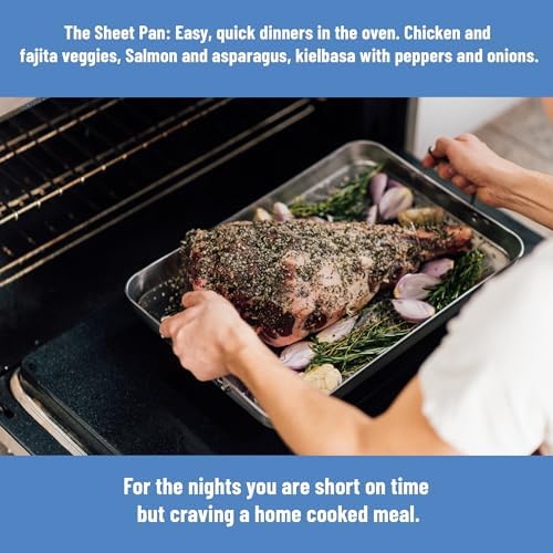 Misen Stainless Steel Roasting Pan with Handles - Versatile 5-Ply Design, Easy Grip Handles, Multi-Functional Cooking, Ideal for Baking, Searing, & Roasting, Superior Heat Conduction, Premium - 13" - Image 5