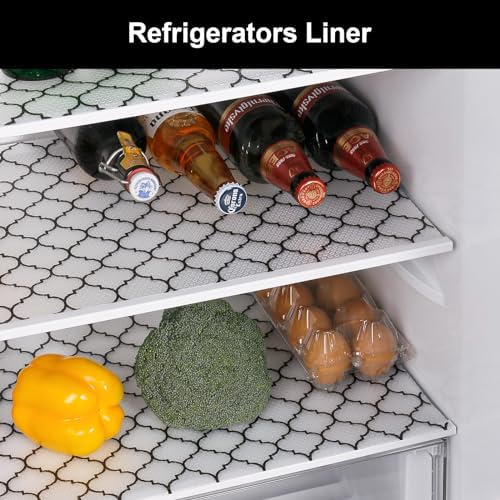 Cooyes Shelf Liner, Non Adhesive Drawer and Cabinet Liner, EVA Washable Oil-Proof Shelf Paper for Kitchen Cabinets, Refrigerator, Storage, Desks with Modern Pattern - Image 6