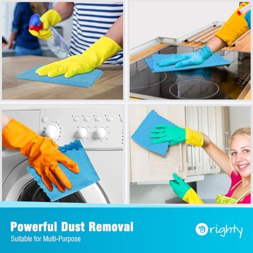 Orighty Microfiber Cleaning Cloth Bulk, 100 Pack, 11.5x11.5 inch, Blue - Image 4