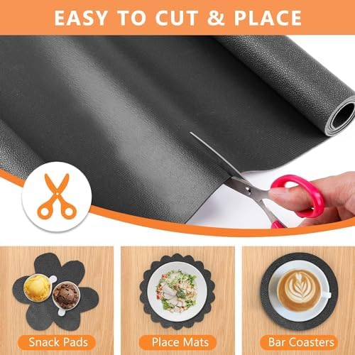 WochiTV Shelf Liner for Cabinets, Drawer Non Adhesive Non Slip Foam Mat for Kitchen, Pantry, Bathroom, Cupboard, Garage, Closet, Shelves, Drawer, Tool Box, Black 13.78 x 78.7 inches - Image 5