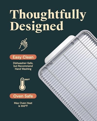 Caraway 18" x 13" Stainless Steel Cooling Rack | For Cooling Baked Goods, Icing, and More, Designed to Fit Into Our Large Baking Sheet - Image 4