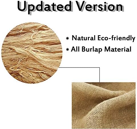 MDS® Pack of 5 Natural Burlap Table Runner, 12 x 108 Inch, Jute Rustic Farmhouse Boho Table Decor for Wedding Reception, Dining Table, Bridal Shower, Baby Shower & Party Decorations - White - Image 7