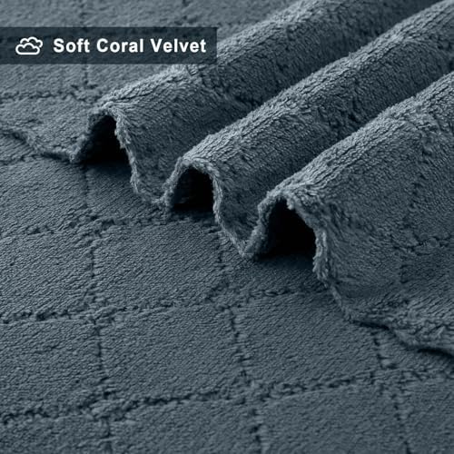 Homaxy Super Soft 16 Pack Coral Velvet Dish Cloths, 13" x 19", Dark Grey - Image 2