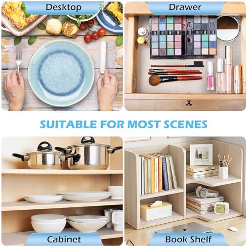 Drawer Liners, Waterproof Shelf Liner, Anti-Slip Non-Adhesive BPA Free Kitchen Cupboard Cabinet Liner Refridge Fridge Mats Sink Protector Strong Durable for Home (Clear/11.8in x 20Ft) - Image 5