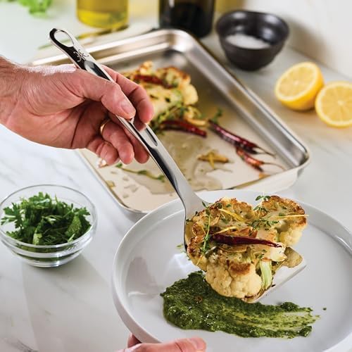 Hestan Provisions Chef's Tools, Solid Spatula/Turner, (13-Inch), Artisan-Polished Stainless Steel - Image 4