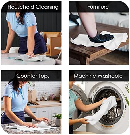 Avalon Towels Microfiber Cleaning Cloths (Value Pack of 12) - Size 12 x 12 Inches, Highly Absorbent Cleaning Rags, Lint Free, Reusable and Washable, Microfiber Towels for Cars - Image 3