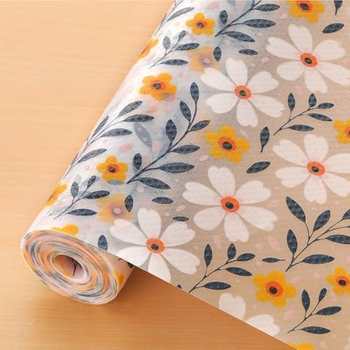 Cooyes Shelf Liner – Premium Non-Adhesive Cabinet & Drawer Liner for Kitchen – Waterproof Shelf Paper with Modern Pattern – Durable EVA Cabinet Mat – Easy to Cut （24" W x 240" L） by Cooyes