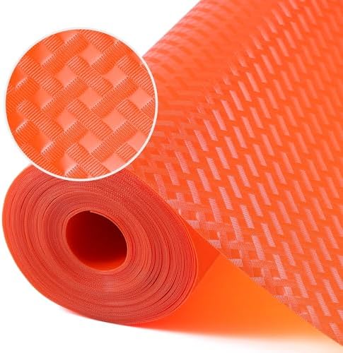 Shelf Liners for Kitchen Cabinets, Drawer, Fridge Liner Red 11.8"× 393.7" by StaHom
