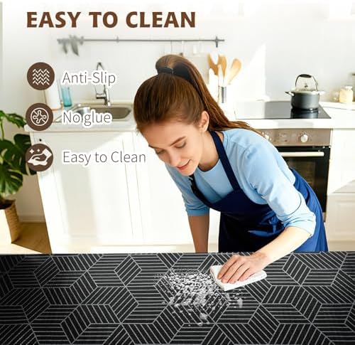 Shelf Liners for Kitchen Cabinets 17in x 20FT, Non Adhesive Cabinet Liner - Image 4