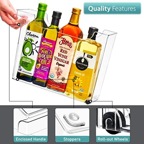 Sorbus Under-Sink Organizer Bins with Wheels & Handles (2 Sizes) - Image 2