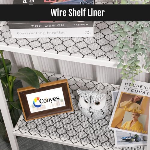 Cooyes Shelf Liner, Non Adhesive Drawer and Cabinet Liner, EVA Washable Oil-Proof Shelf Paper for Kitchen Cabinets, Refrigerator, Storage, Desks with Modern Pattern - Image 3