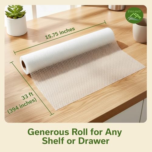 EVALAND Shelf Liner Cabinet Liner Non-Adhesive Drawer Liner 15.8 in x 33 FT - Image 2