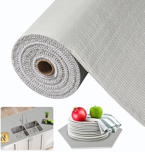 Beautysaid Shelf and Drawer Liner for Kitchen Cabinet Non Adhesive Non Slip by Beautysaid