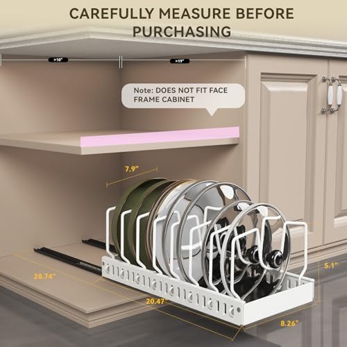 Pull Out Pot Lid Organizer - Image 2