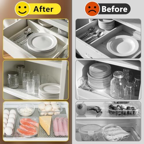 Refrigerator Liner, Waterproof Shelf and Drawer Liners for Kitchen Cabinet - Image 7