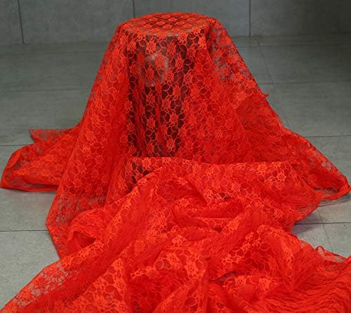 VDS Pack of 12 Floral Lace Table Runners Centerpiece Cloth Linen for Wedding Bithday Graduation Engagement Ceremony Events Party Banquets Table Decoration (12x108 inch) (Red) - Image 5