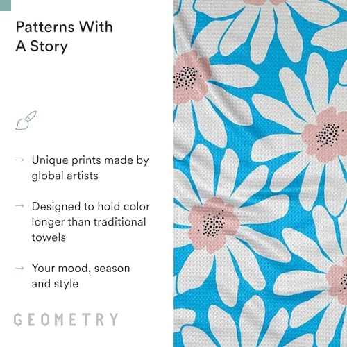 GEOMETRY Spring Kitchen Towels - Quick Dry Microfiber Cloth Spring & Summer Dish Towels for Kitchen Drying - Premium Quick Dry Towel - Sweet Spring, 18" x 30" - 1-Pack - Image 5