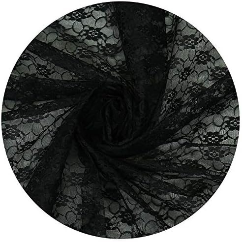 VDS Pack of 15 Floral Lace Table Runners Centerpiece Cloth Linen for Wedding Bithday Graduation Engagement Ceremony Events Party Banquets Table Decoration (12x108 inch) (Black) - Image 4