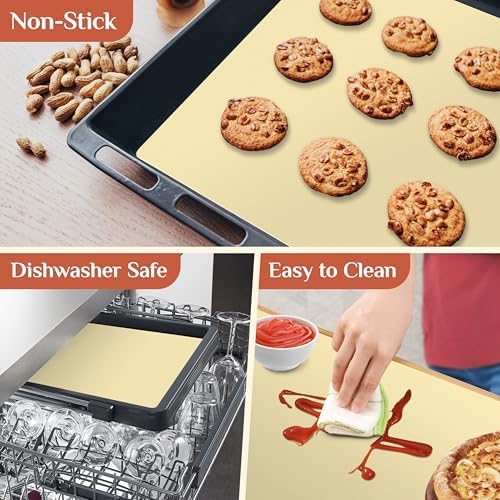 GTJ Silicone Baking Mat Roll, Reusable Baking Sheet Liners, 16 in x 6 ft | Free Cut to Size, Food-Grade, Non-Stick, Non-Slip, For Dough, Pastry, Air Fryer, Freeze Dryer, Oven Pan, Kitchen Counter - Image 4