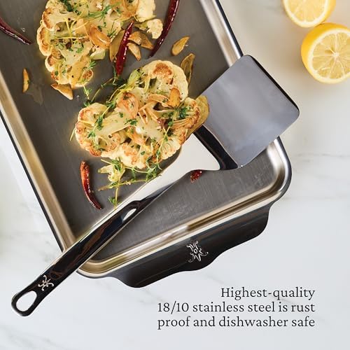 Hestan Provisions Chef's Tools, Solid Spatula/Turner, (13-Inch), Artisan-Polished Stainless Steel - Image 3