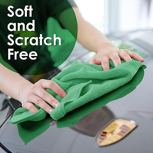 Avalon Towels Microfiber Cleaning Cloths (Value Pack of 36) - Size 16 x 16 Inches, Highly Absorbent Cleaning Rags, Lint Free, Reusable and Washable, Microfiber Towels for Cars - Image 4