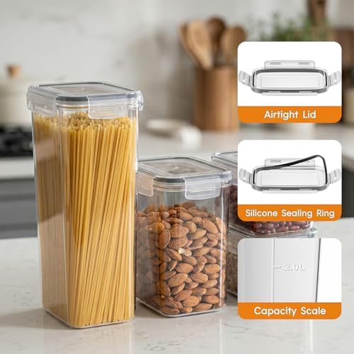 48PCS Airtight Plastic Food Containers with Lids(24 Lids &24 Containers) - Image 3