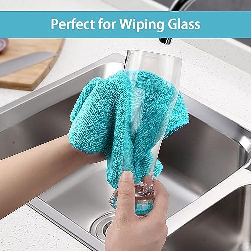 HOMEXCEL 400PK Microfiber Cleaning Cloth, Cleaning Rag for Home, 11.5x11.5 - Image 5
