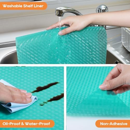Refrigerator Liner,Drawer Liner for Kitchen Cabinets Non Slip 11.8"× 59" - Image 4