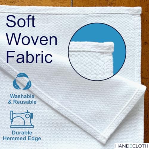 Reusable Paper Towel Set/Towels with Cork Fabric Basket/American Made/Machine Washable/Absorbent and Durable Edges and No Pilling (Reversible Khaki & Cork Basket, 12 Towels) - Image 3