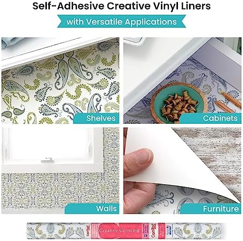 Con-Tact Brand Creative Covering, Self-Adhesive Shelf Liner, Multi-Purpose Vinyl Drawer Liner, Easy To Use And Apply, 18'' X 9', Abbey Sage - Image 3