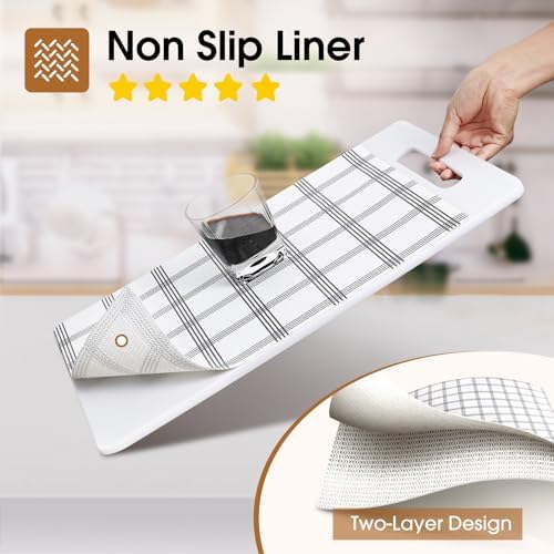 Beautysaid Shelf and Drawer Liner for Kitchen Cabinet Non Adhesive Non Slip - Image 2
