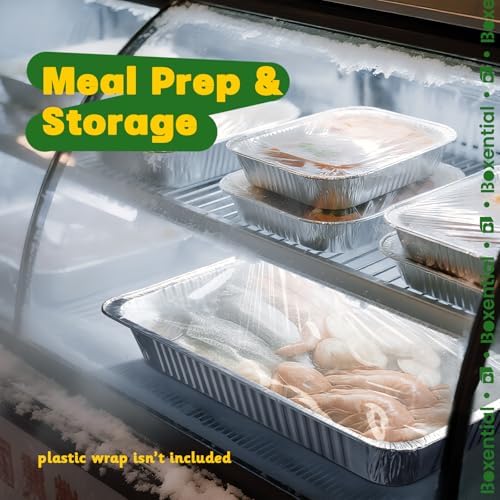 21x13 Aluminum Pans [10 Pack], Extra Heavy Duty Full Size Disposable Aluminum Foil Pans, Deep Baking Pans for Cooking, Roasting, Heating, and Steam Tables - Image 5