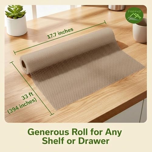 EVALAND Shelf Liner Cabinet Liner Non-Adhesive Drawer Liner 12 in x 33 FT - Image 2