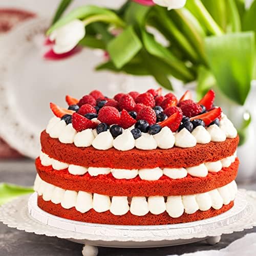 Zopeal 20 Pack 10 Inch Round Wedding Cake Boards,Black, Silver, Gold,White | Thick Cake Drums, 1/2" Cakes Drum, Heavy Duty Corrugated Cakes Base for Birthday, Baby Shower, Bakery Display - Image 6