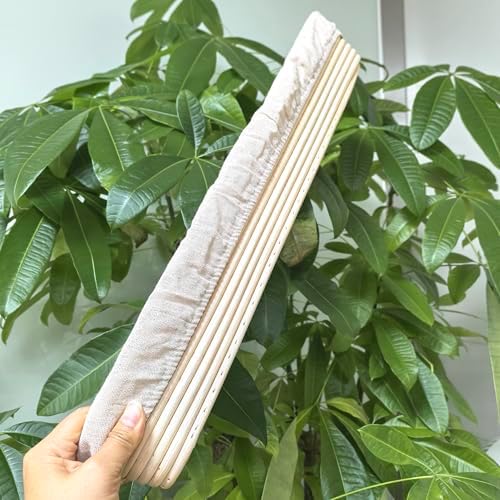 i-lan 2-Pack 22" Extra Long Baguette Proofing Basket, Natural Rattan Banneton Bread Proofing Basket for Sourdough, Oval Batard Banneton Basket for French Baguette Baking Supplies - Image 5