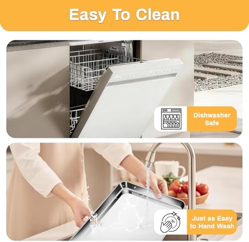 6 Pcs Baking Sheet,16 In x 12 In Stainless Steel Sheet Pan Set - Image 6