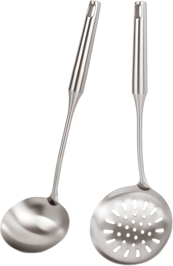304 Stainless Steel Cooking Utensils Set, Stainless Steel Kitchen Utensils Set Cookware, Cooking Utensils Set Stainless Steel (2, silver) by Unknown