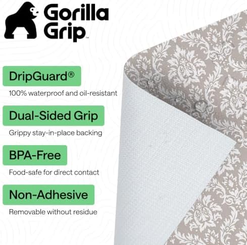 GORILLA GRIP Shelf Liner, Kitchen Drawer Protector, 24x240 Beige Cream - Image 2